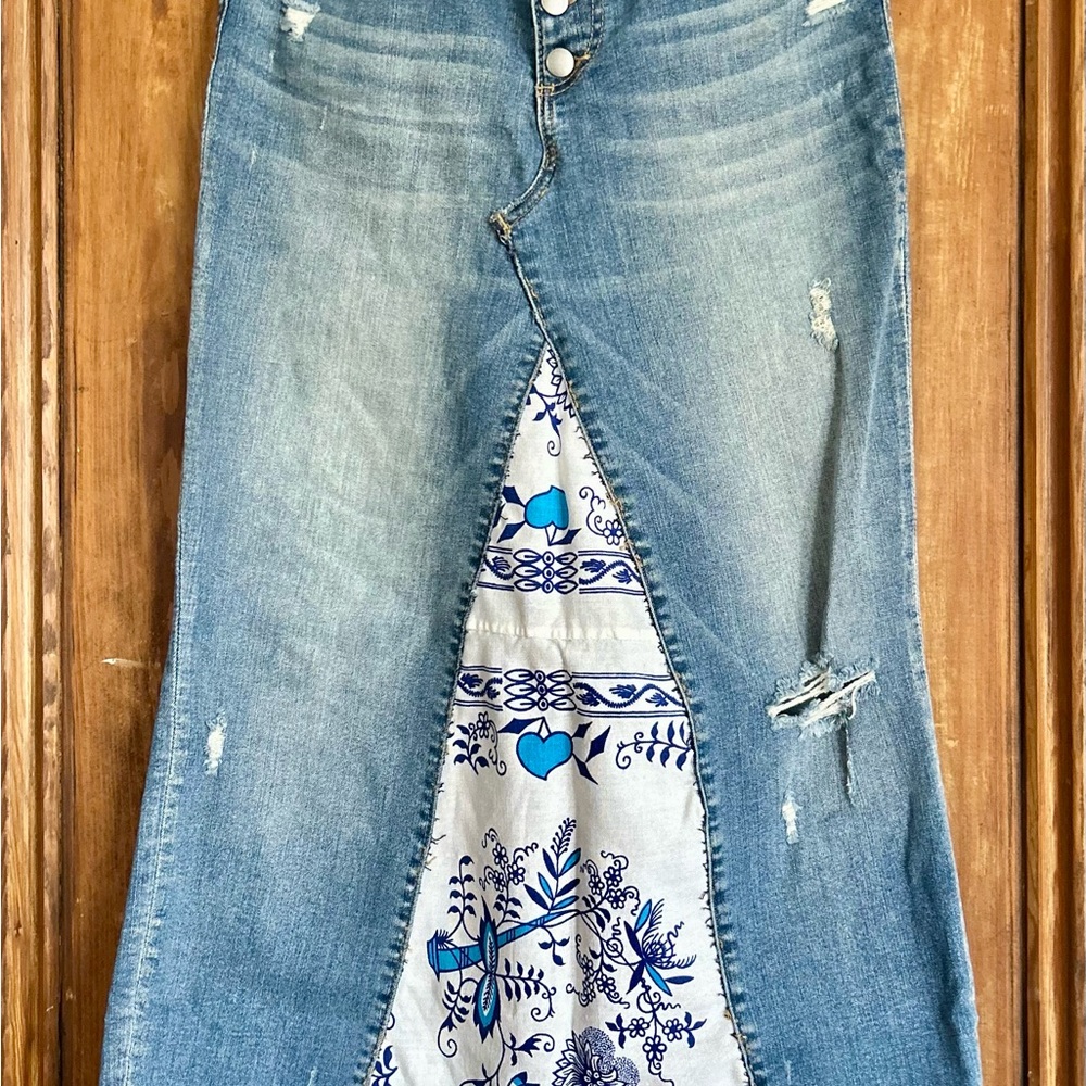 Women's Blue Denim Skirt